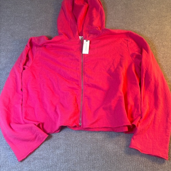 Anthropologie Tops - Red Zip-Up Hoodie